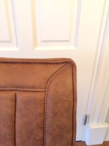 Armstoel Tilburg Industrieel Cognac Zwart Metaal