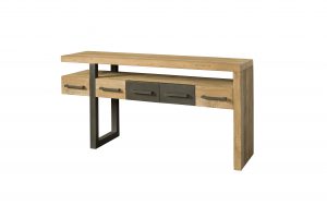 Luton Sidetable Metaal Recycled Teak 5 lades 145cm