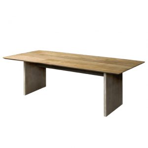 Dover Salontafel Modern Industrieel Teakhout 135 cm
