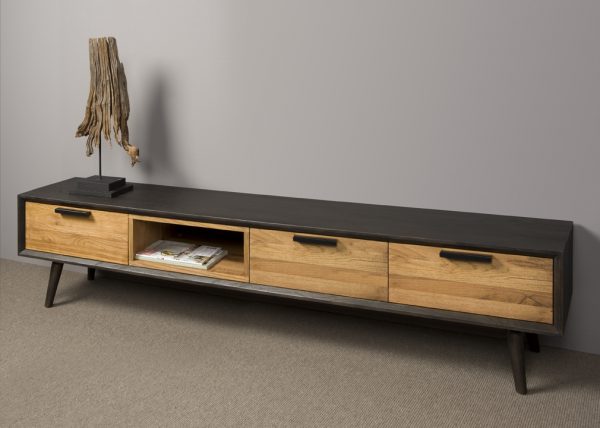 Rimini Tv Meubel Retro eikenhout 200 cm