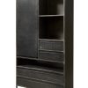 Cabinet Pebbel Zwart Mango Industrieel 100cm