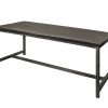 Diningtable Pebbel Zwart Mango Industrieel 180cm