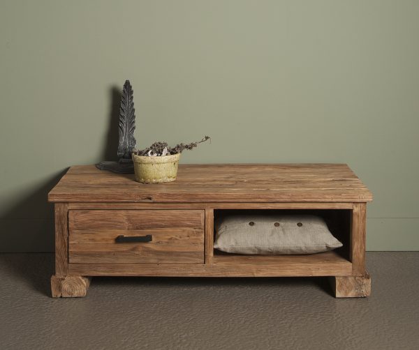 Milaan Tv Meubel Oud Teakhout 120cm