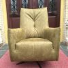 Draaifauteuil Rots Hufterproof Leder Bull Moss Green 59