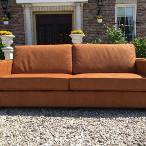 Bank Mammoet 4 Zits Hufterproof Cognac