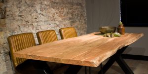 Boomstamtafel Natuur Acacia Hardhout 160 cm