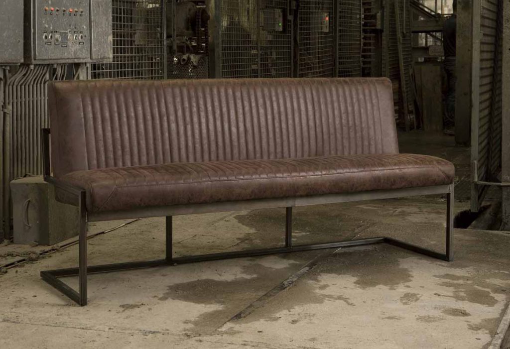 Eettafelbank Ferro Dark Brown 135cm